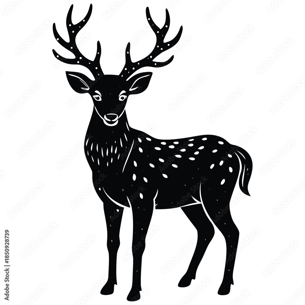 Obraz premium deer-with-glowing-antlers.eps