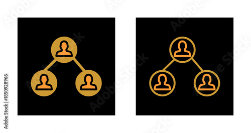 Hierarchy Structure Icon Design