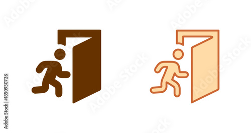 Evacuation Vector Icon