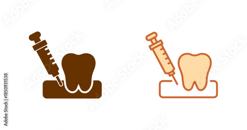 Dental Anesthesia Vector Icon