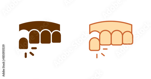 Dental Impressions Vector Icon