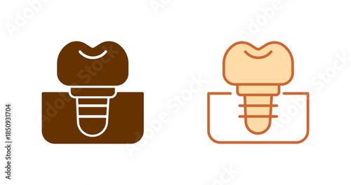 Dental Prosthesis Vector Icon