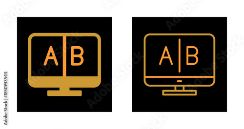 AB Testing Icon Design