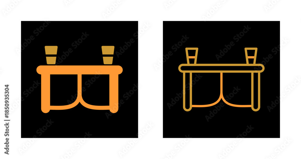Fototapeta premium Table Icon Design