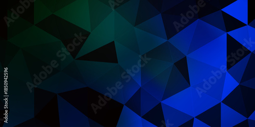Abstract blue background. Geometric triangle background. Hexagon pattern. eps10