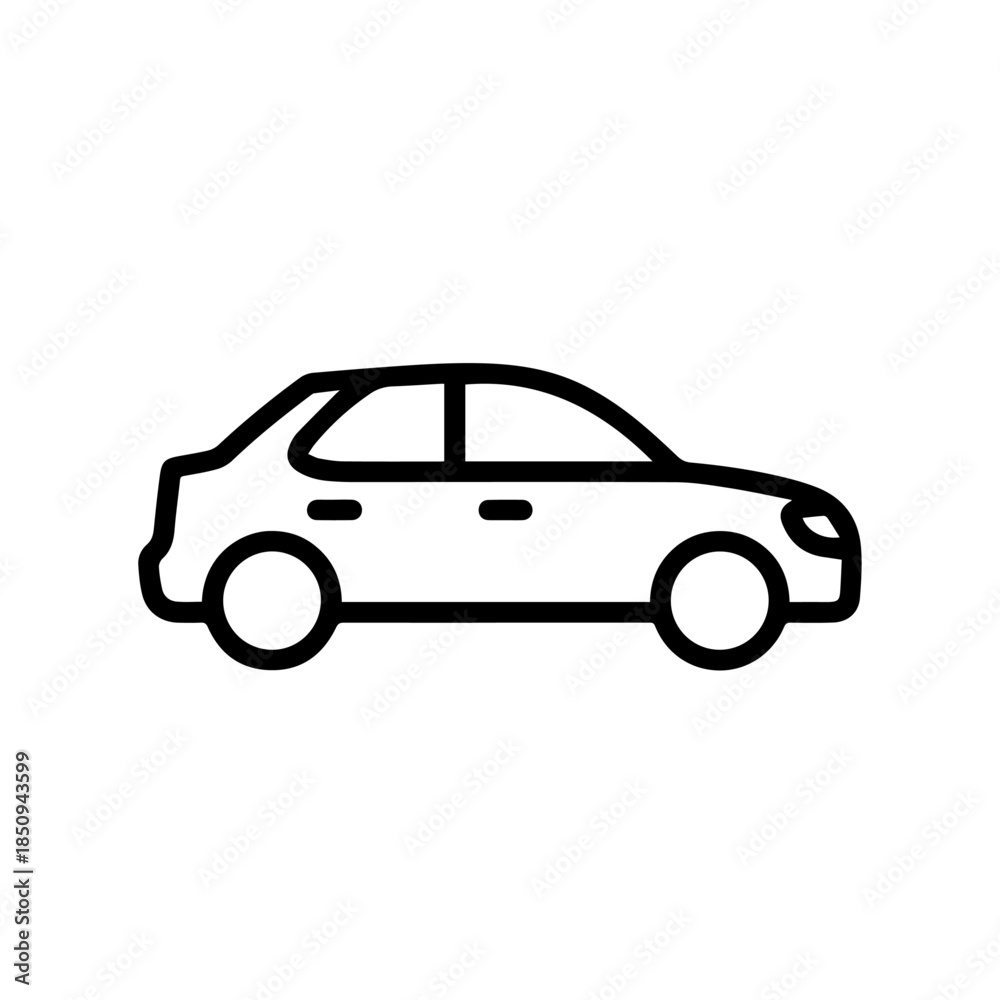 Obraz premium Simple car illustration