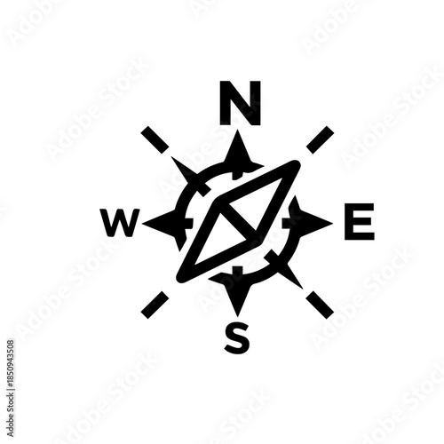 Compass rose illustration