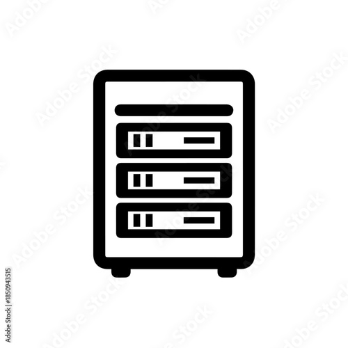 Three drawer filing cabinet