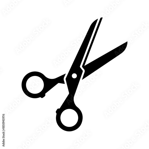 Open pair of scissors