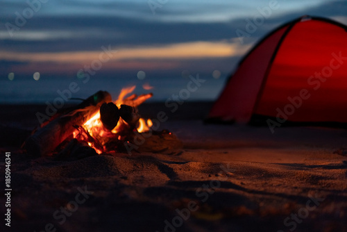 焚火とキャンプ