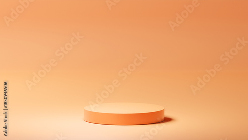 horizontal background, isolated goldfish rounded base, goldfish color palette, product placement, background color palette. isolated rounded podium