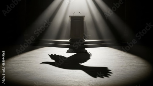 Dr. King's Impact: Podium-Dove Shadow