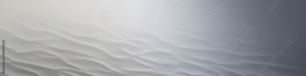 Fototapeta premium White 3D Wave Texture Minimalist Relief Pattern Calm Technology Background Spatial Computing Interface Clean Soft Light Shadow New Year 2026 Vision Board Concept