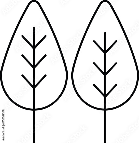 Yoga Pose Line Icons