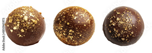 Wallpaper Mural Luxury chocolate truffles with gold flakes Torontodigital.ca