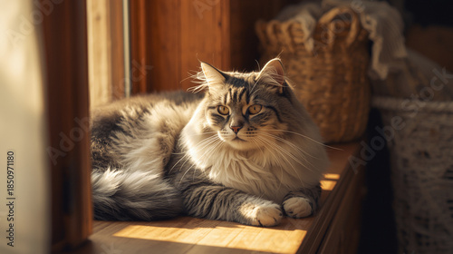 a cute cat that is looking outside