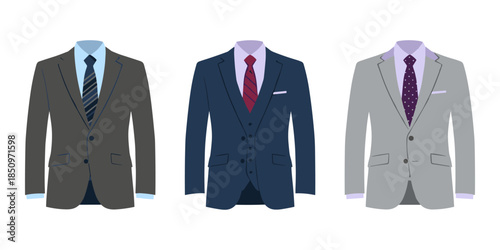 Men's formal suits and business wear collection