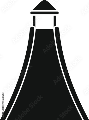 Waterslide with roof providing exciting summer fun for children and adults seeking amusement park thrills