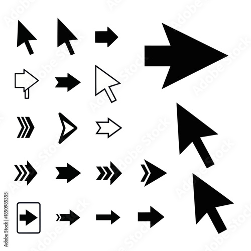 Free Download Collection of Arrow Icons Directional Symbols for Design and Navigation. - GFXLoad