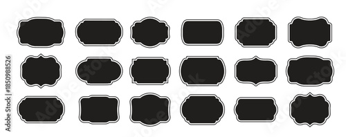 ramadan kareem set stylish frame, promotions and advertising baner, islamic frame vector illustration in arabic style. graphic style with abstract shapes templates for social.