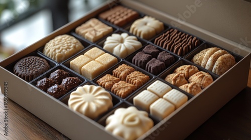 Assorted Cookies and Candies in Gift Box, Home Interior