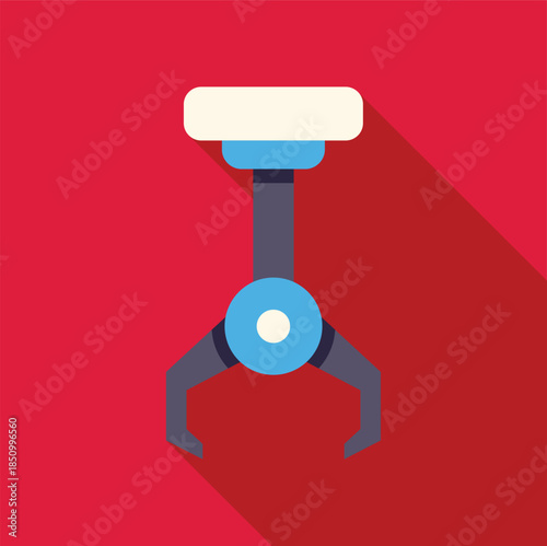 Mechanical claw manipulator performing automated task, symbolizing efficiency and precision in modern manufacturing