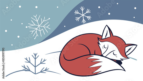 Winter Forest Fox.