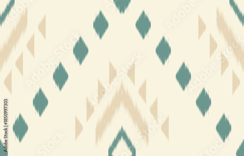 Ethnic abstract ikat art. Aztec ornament print. geometric ethnic pattern seamless  color oriental.  Design for background ,curtain, carpet, wallpaper, clothing, wrapping, Batik, vector illustration.