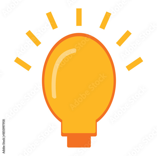 yellow creative light bulb idea