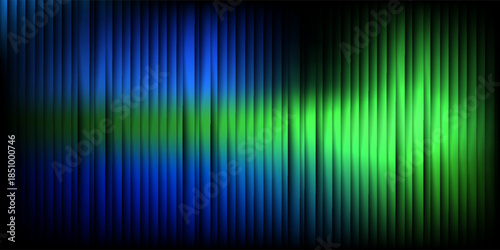 Glass gradient texture with teal and navy ripple pattern and smooth light distortion. Wavy abstract flow, futuristic blur effect, reeded vertical displacement.