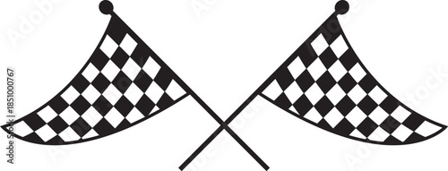 checkered flag vector illustration