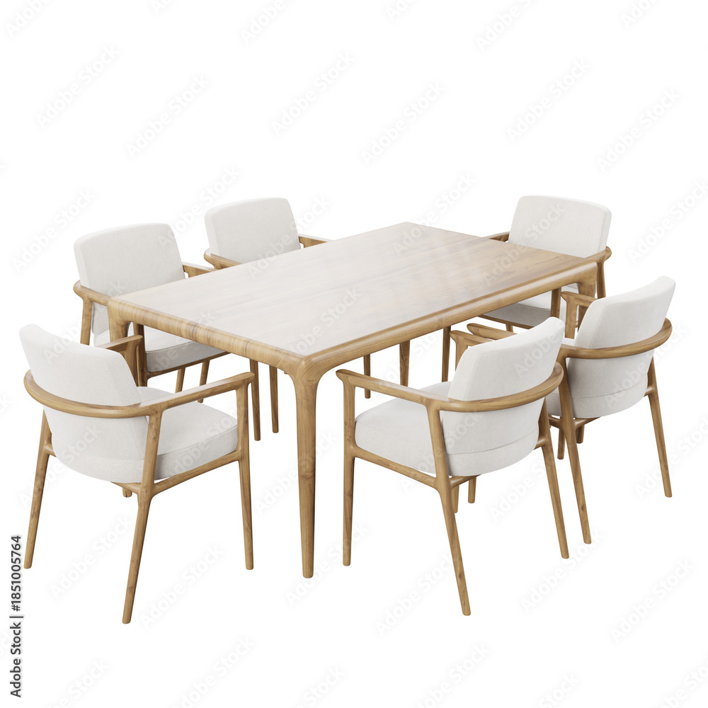 Fototapeta premium dining table and chairs
