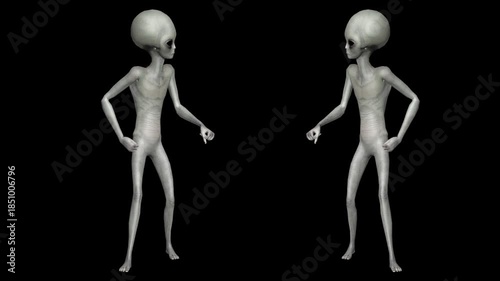 Super-Realistic 3D Gray Alien Motion Collection Featuring Ultra-Detailed Humanoid Extraterrestrial Movements, Scientifically Inspired Anatomy, Cinematic Gesture Language