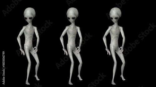 Super-Realistic 3D Gray Alien Motion Collection Featuring Ultra-Detailed Humanoid Extraterrestrial Movements, Scientifically Inspired Anatomy, Cinematic Gesture Language
