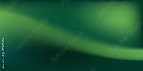 Abstract blurred gradient mesh background in green.