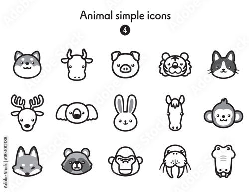 シンプルアイコン集 動物4