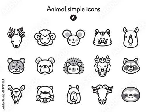 シンプルアイコン集 動物6