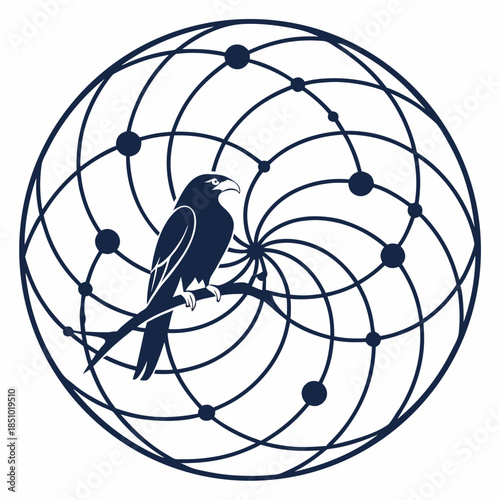 Clean monoline vector for IT and scalable digital infrastructure.