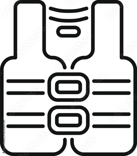 Life vest providing flotation, ensuring safety during water activities or in rescue situations