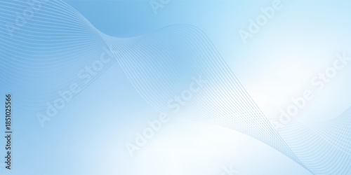 Beautiful Flowing Summer Color Abstract Background. Sky blue and cream gradient mesh background. Refreshing abstraction artwork. Vector Illustration.