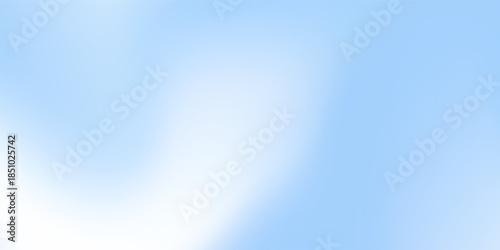 Beautiful Flowing Summer Color Abstract Background. Sky blue and cream gradient mesh background. Refreshing abstraction artwork. Vector Illustration.