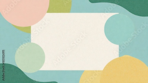 Wallpaper Mural Abstract geometric shapes in pastel colors. Torontodigital.ca