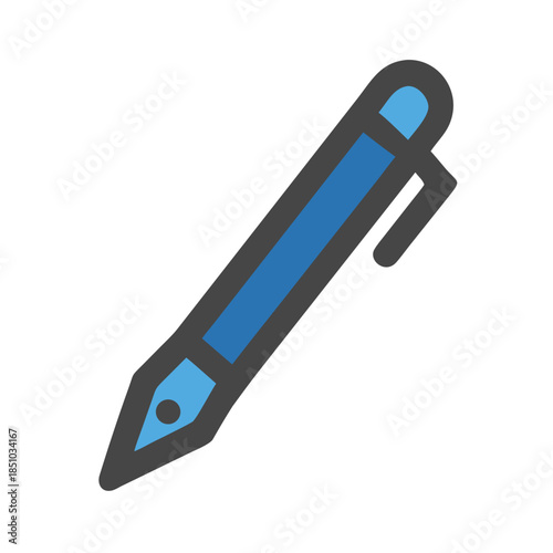 a blue pencil