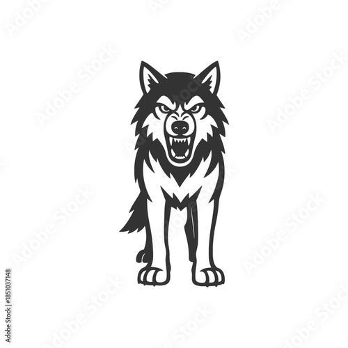 Wolf Vector Arctic Fractured Edge