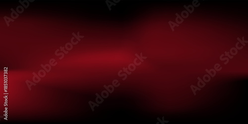 Red studio background. Abstract limbo podium studio room. Dark red gradient wall floor and spotlight scene. Showcase, promotion display. Vector stage mockup illustration