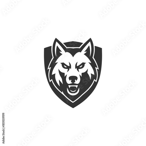 Wolf Vector Stonecut Silhouette