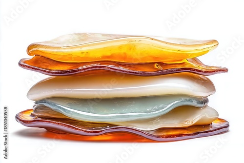 SCOBY discs for kombucha fermentation stacked