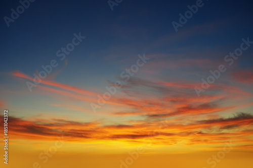 Dramatic Cloudy Sky Background with Natural Light and Atmospheric Clouds