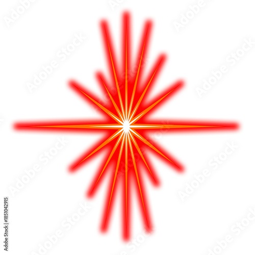 A red pencil and a yellow pencil isolated on a white background serve as colorful drawing tools for school art, education, and office design