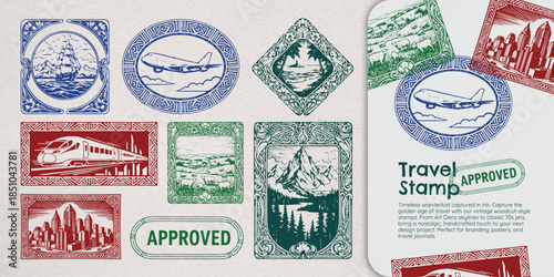 Travel Stamp Vintage